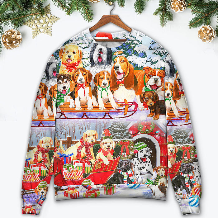 Dog Snowman Christmas Tree Merry Xmas Ugly Christmas Sweater, Christmas Gift, Gift Christmas 2024