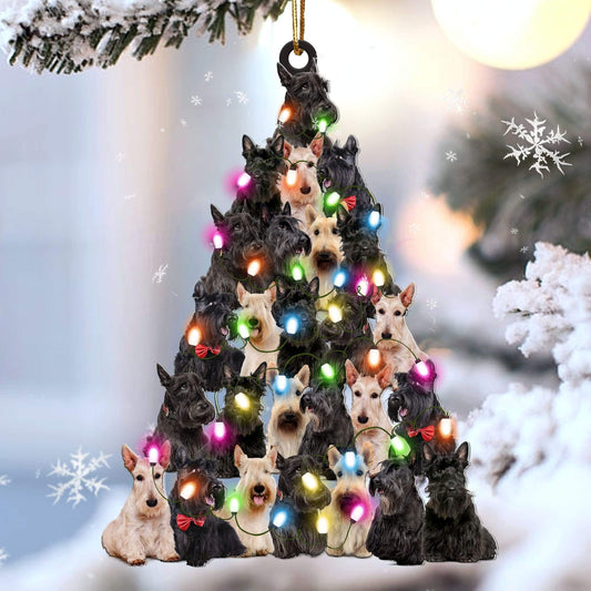 Scottish Terrier Lovely Tree Gift For Scottish Terrier Lover Gift For Dog Mom Ornament,Christmas Gift,Christmas Decoration