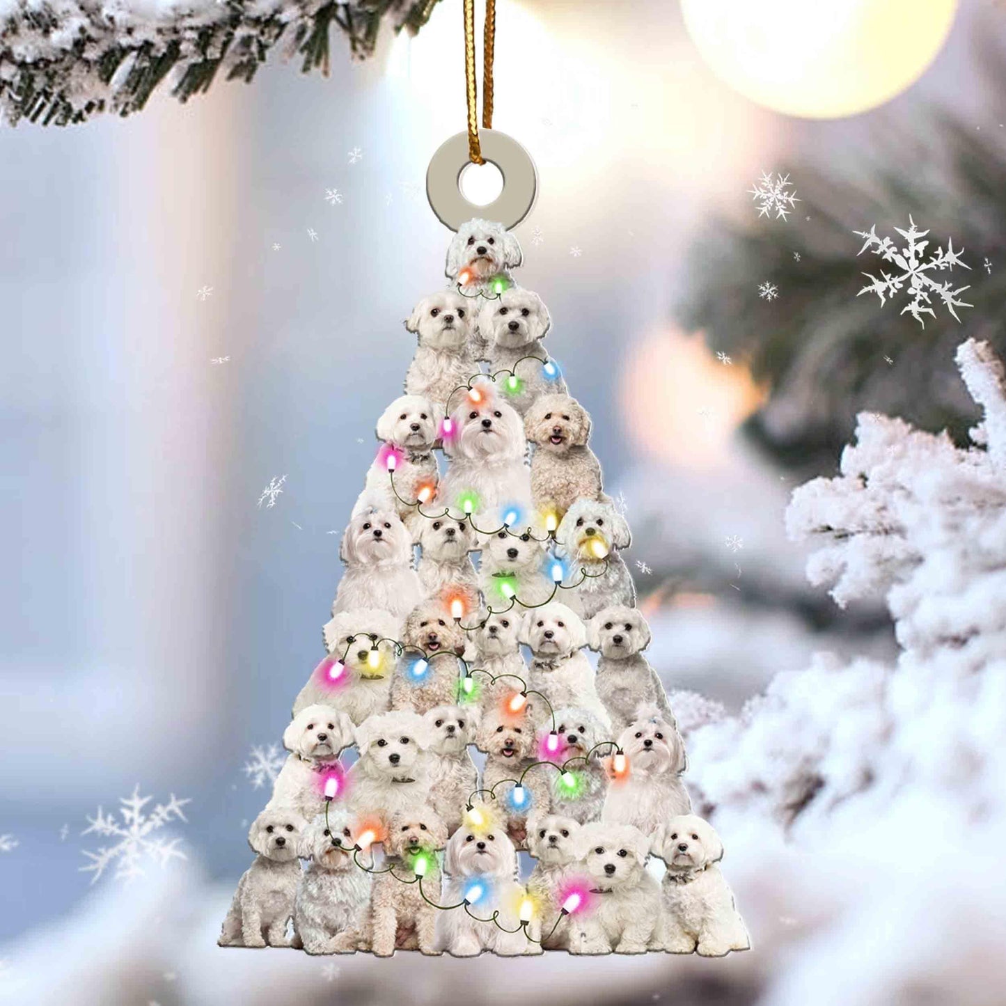 Maltese Lovely Tree Gift For Maltese Lover Gift For Dog Lover Ornament,Christmas Gift,Christmas Decoration