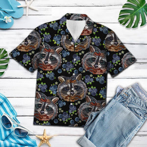 Amazing Raccoons Hawaiian Shirt, Hawaiian Shirt Gift, Christmas Gift