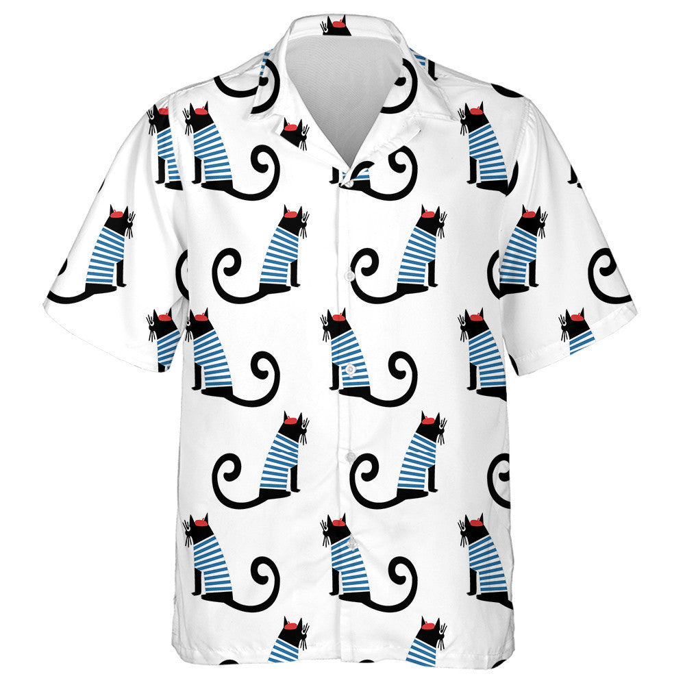 Cartún gleoite ina suí i bPáras Cat Léine na Fraince Stíl na Fraince Léine Haváís, Bronntanas Léine Haváís, Bronntanas Nollag