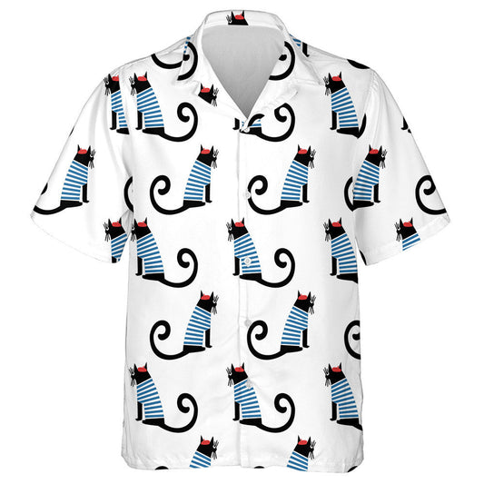 Cartún gleoite ina suí i bPáras Cat Léine na Fraince Stíl na Fraince Léine Haváís, Bronntanas Léine Haváís, Bronntanas Nollag