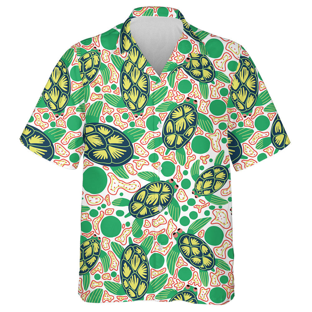 Green Sea Turtles In The Tropical Sea Hawaiian Shirt, Hawaiian Shirt Gift, Christmas Gift