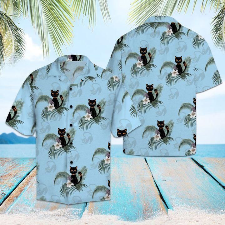 Find Black Cat Hawaiian Shirt_Hawaiian Shirt Gift, Christmas Gift
