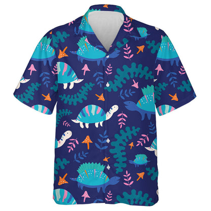 Cute Colorful Turtle Hand Drawn Texture Hawaiian Shirt, Hawaiian Shirt Gift, Christmas Gift