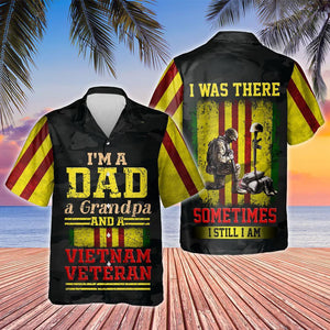 I'm A Dad A Grandpa And A Vietnam Veteran Design Hawaiian Shirt, Hawaiian Shirt Gift, Christmas Gift