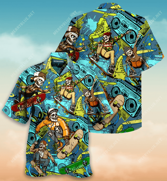 Amazing Skateboarding Style Hawaiian Shirt, Christmas Gift