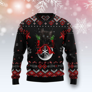 Black Cat Ornament Christmas Ugly Christmas Sweater,Christmas Gift,Gift Christmas 2022