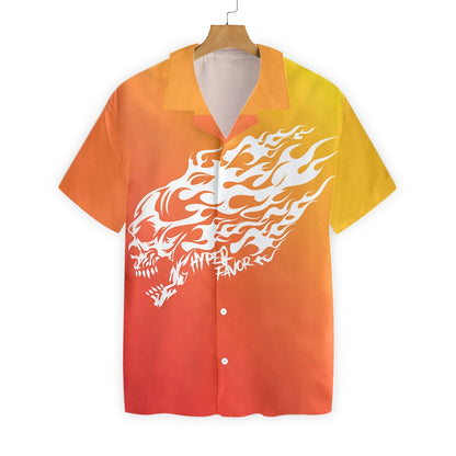 Furious Skull With Sunset Background Impressive Design Hawaiian Shirt, Hawaiian Shirt Gift, Christmas Gift