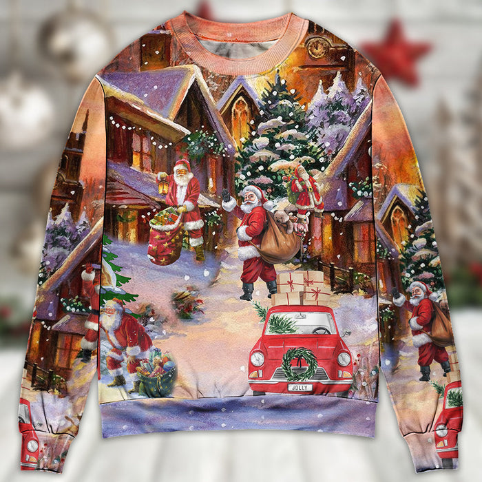 Christmas Santa Is Delivering Love Ugly Christmas Sweater, Christmas Gift, Gift Christmas 2024