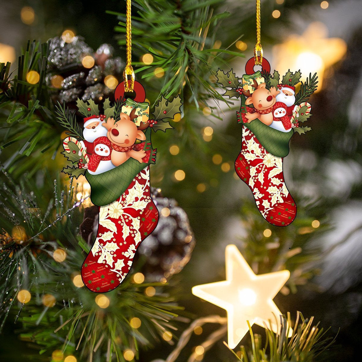 Christmas Socks Christmas Ornament, Christmas Gift, Christmas Decoration