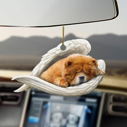 Chow chow Sleeping Angel Ornament, Christmas Gift, Christmas Decoration