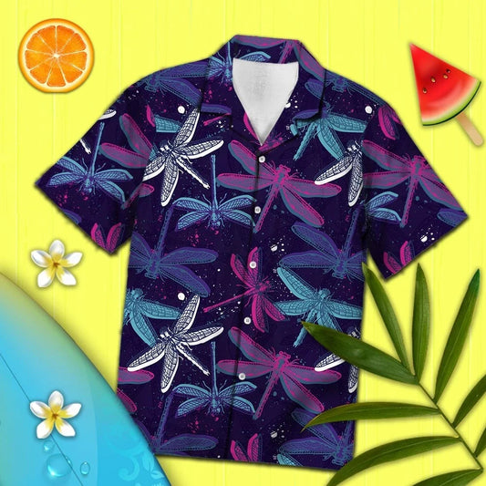 Dragon Gorm Agus Corcra ag Eitilt i Réaltra Sky Léine Haváís, Bronntanas Léine Haváíais, Bronntanas Nollag