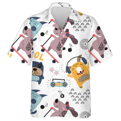 Madraí Cool Agus Téama Ceoil i Stíl Chríoch Lochlann Léine Haváís, Bronntanas Léine Haváíais, Bronntanas Nollag