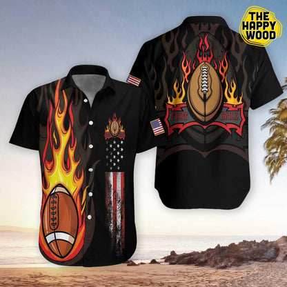 Flame Football Léine Haváís Haváí_ Haváís Léine Gift, Bronntanas Nollag