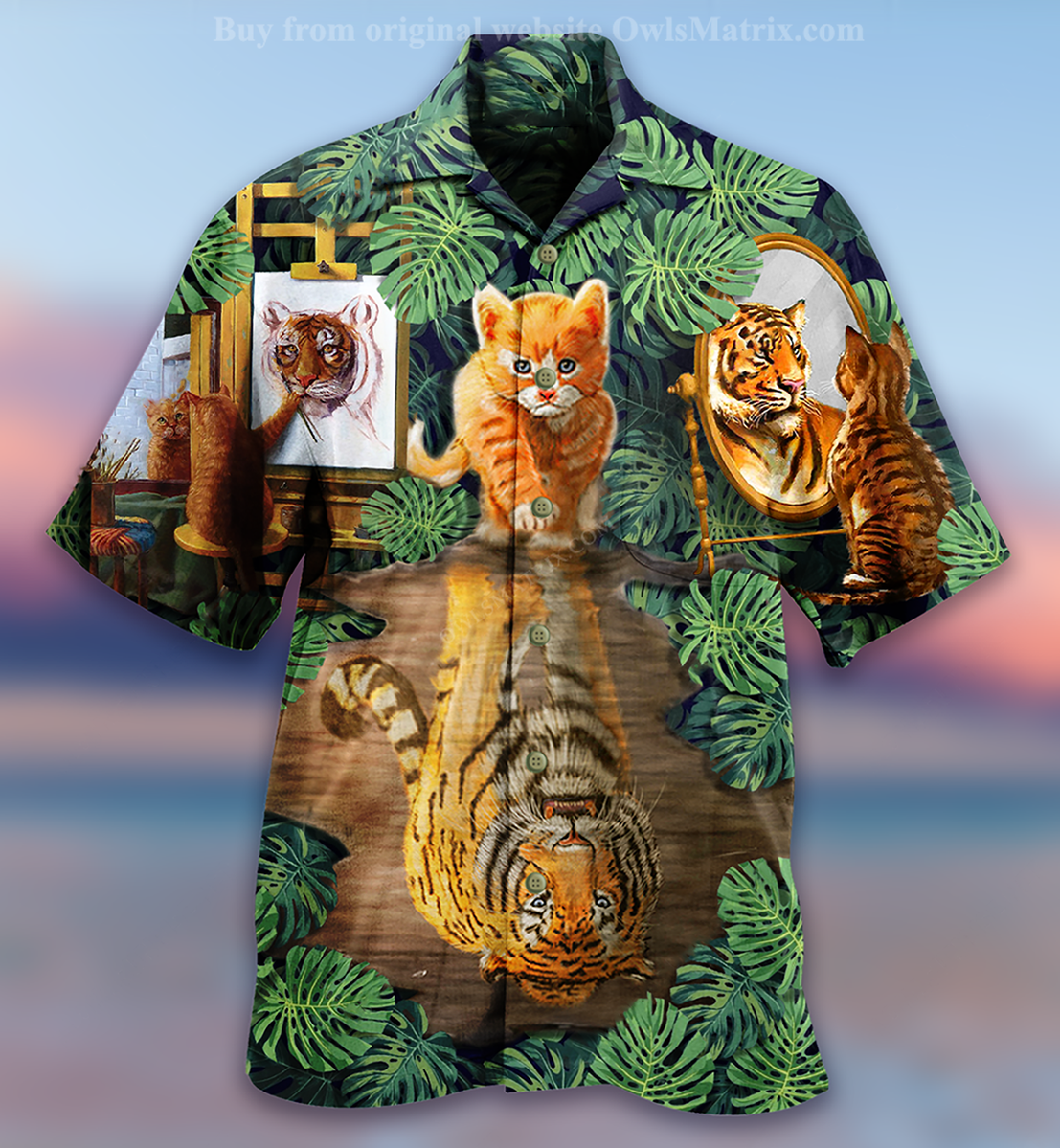 Cat And Tiger - Hawaiian Shirtâ€“ Maria_Hawaiian Shirt Gift, Christmas Gift