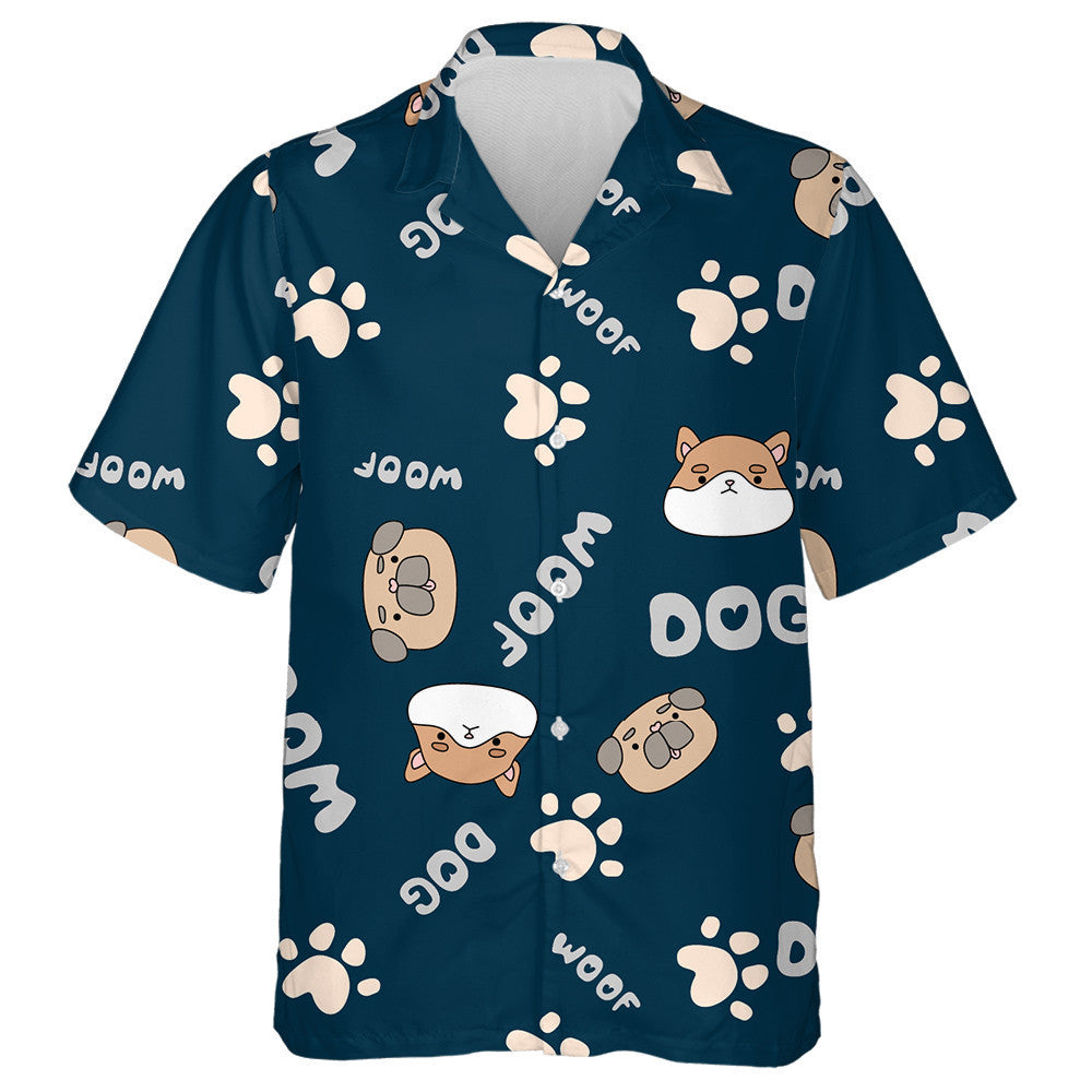 Funny Dogs With Hearts Text And Pets Hawaiian Shirt, Hawaiian Shirt Gift, Christmas Gift