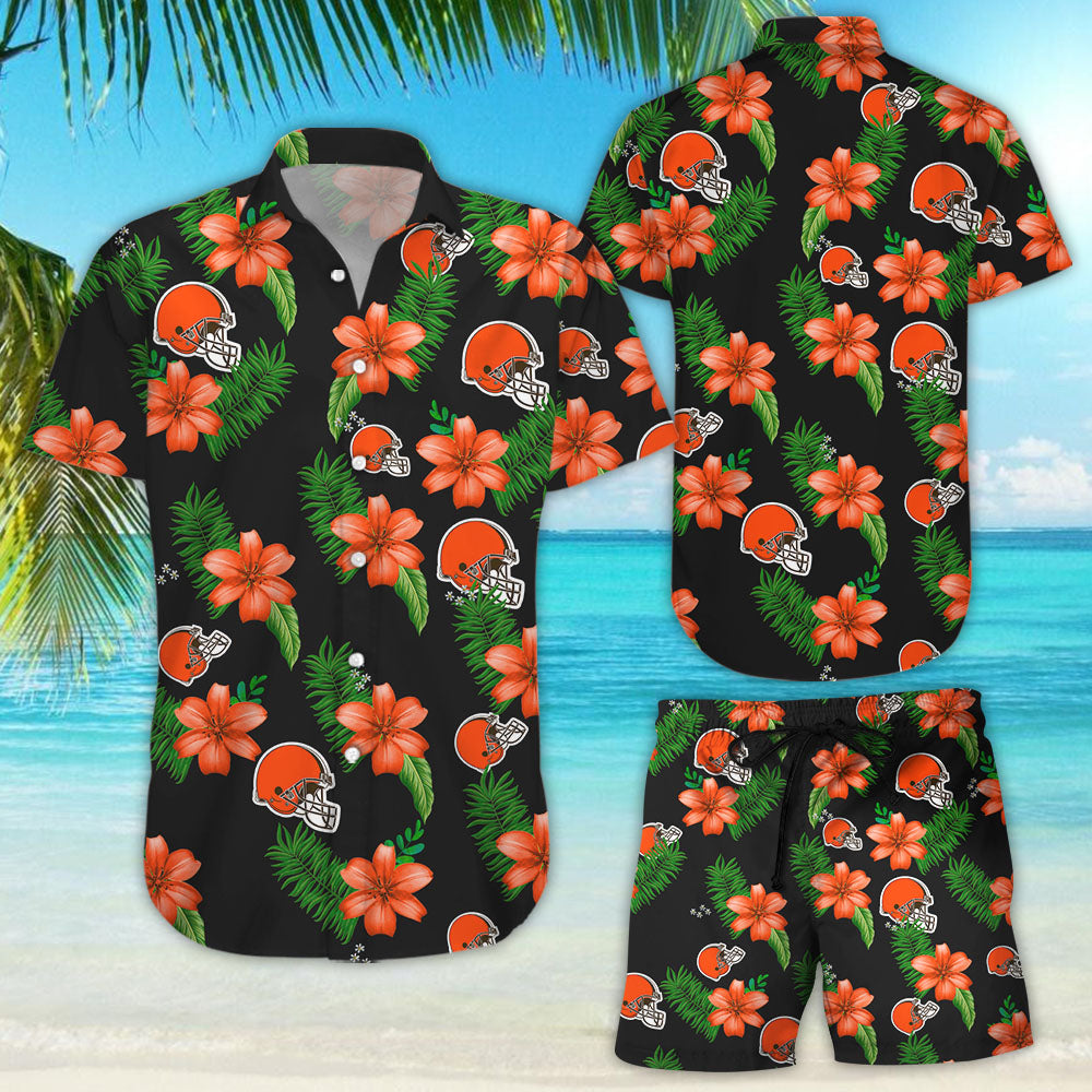 Cleveland Browns Hawaiian Shirt â€“ Dnstyles_Hawaiian Shirt Gift, Christmas Gift