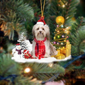Ornament- Havanese Christmas Ornament Dog Ornament, Car Ornament, Pet Love Gift, Christmas Gift