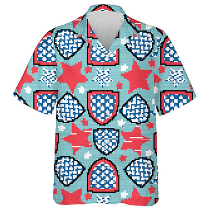 Patrún Stiallacha Agus Réaltaí ar Sciathanna Bróidnéireachta Agus Réaltaí Léine Haváís, Bronntanas Léine Haváíais, Bronntanas Nollag