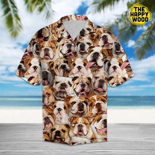 Bulldog Awesome Hawaiian Hawaii Shirt,Hawaiian Shirt Gift, Christmas Gift
