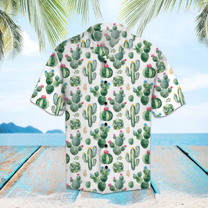 Amazing Cactus Watercolor Art Aloha Hawaiian Shirt, Hawaiian For Gift