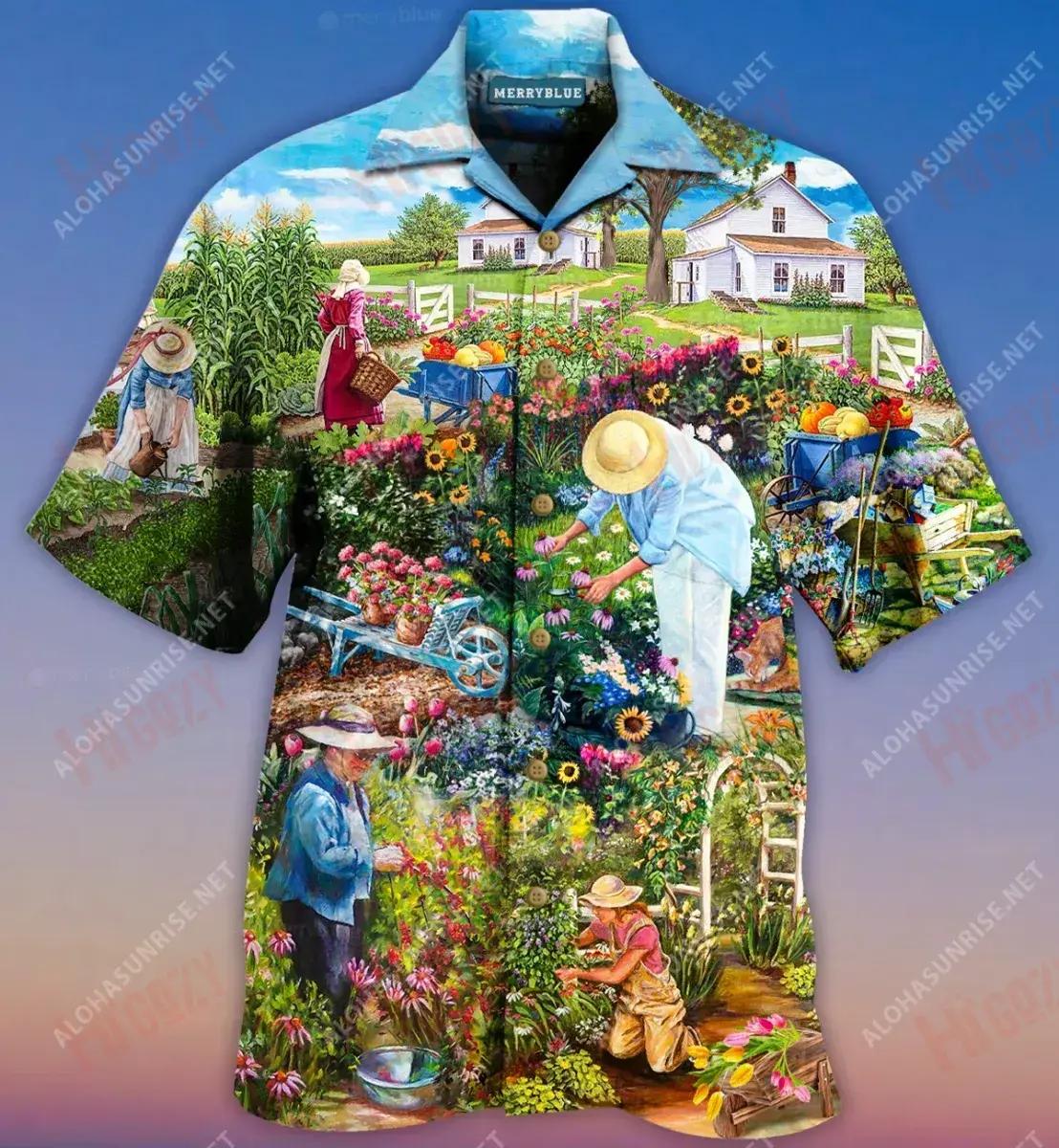Gardening Is The Purest Of Human Pleasures Unisex Hawaiian Shirt Hobbies Short Sleeve Vintage Hawaiian Shirts Hawaiian Shirts For Women, Hawaiian Shirt Gift, Christmas Gift