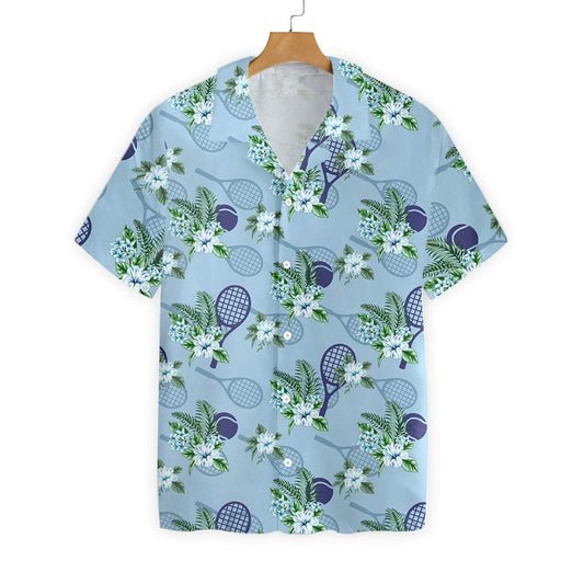 Leadóg Trópaiceach 5 Ar Chúlra Gorm Dearadh Léine Haváís, Bronntanas Léine Haváíais, Bronntanas Nollag