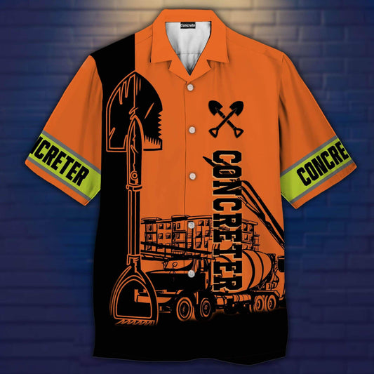 Concreter Shovel Hawaiian Aloha Shirt, Hwaiian For Gift