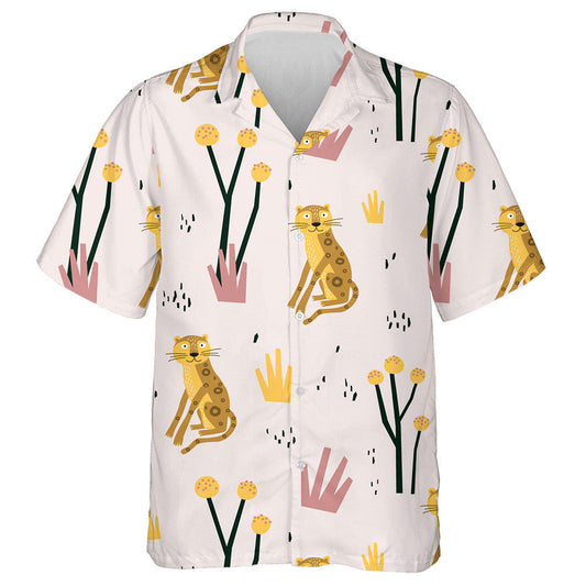 Liopard Cartún gleoite i bPlandaí Coimhthíocha Léine Haváís Ainmhithe Afracach, Bronntanas Léine Haváís, Bronntanas Nollag