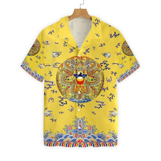 Impire Dragons Síneach Ríchíosa Dearadh Léine Haváí, Bronntanas Léine Haváí, Bronntanas Nollag