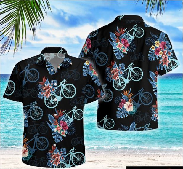 Cycling Bike Tropical Hawaiian Shirt, Hwaiian For Gift