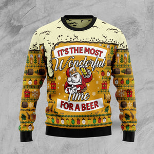 Christmas Most Wonderful Time For Beer Ugly Christmas Sweater, Christmas Ugly Sweater,Christmas Gift,Gift Christmas 2022