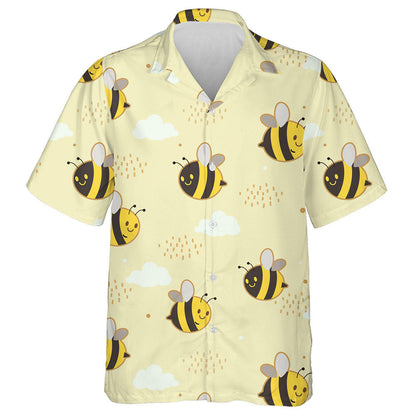 Bee Gleoite Le Scamall Agus Ponc Ar an Cúlra Buí Léine Haváís, Bronntanas Léine Haváís, Bronntanas Nollag