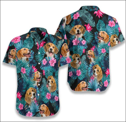 Beagle Tropical Hawaiian Shirt â€“ Dnstyles,Hawaiian Shirt Gift, Christmas Gift