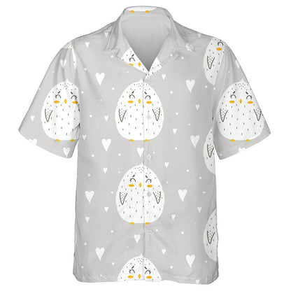 Croí Beag Agus Sicín Gleoite Ar Dhath Bán Léine Haváís, Bronntanas Léine Haváíais, Bronntanas Nollag