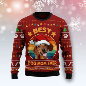 Dachshund Best Dog Mom Ever Ugly Christmas Sweater,Christmas Gift,Gift Christmas 2022