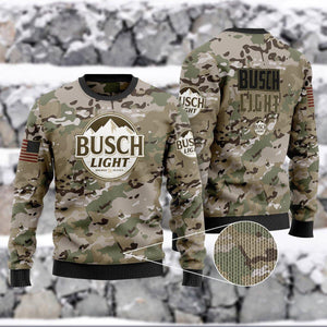 Busch Light Camo Ugly Christmas Sweater,Christmas Gift,Gift Christmas 2022