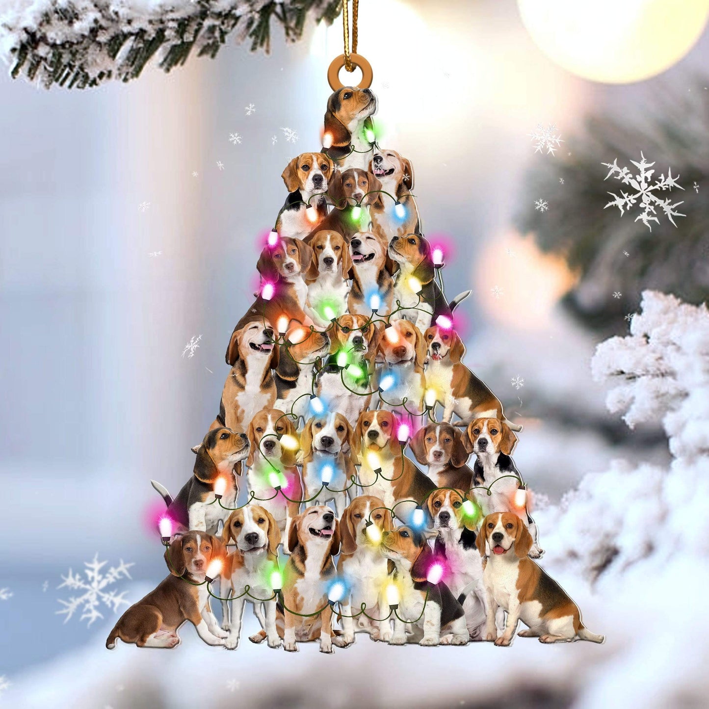 Beagle Lovely Tree Gift For Beagle Lover Gift For Dog Mom Ornament,Christmas Gift,Christmas Decoration