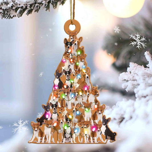 Basenji Dog Lovely Tree Gift For Basenji Lover Gift For Dog Lover Ornament,Christmas Gift,Christmas Decoration