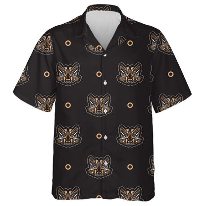 The Face Of A Wolf And Gold Ring Hawaiian Shirt,Hawaiian Shirt Gift, Christmas Gift