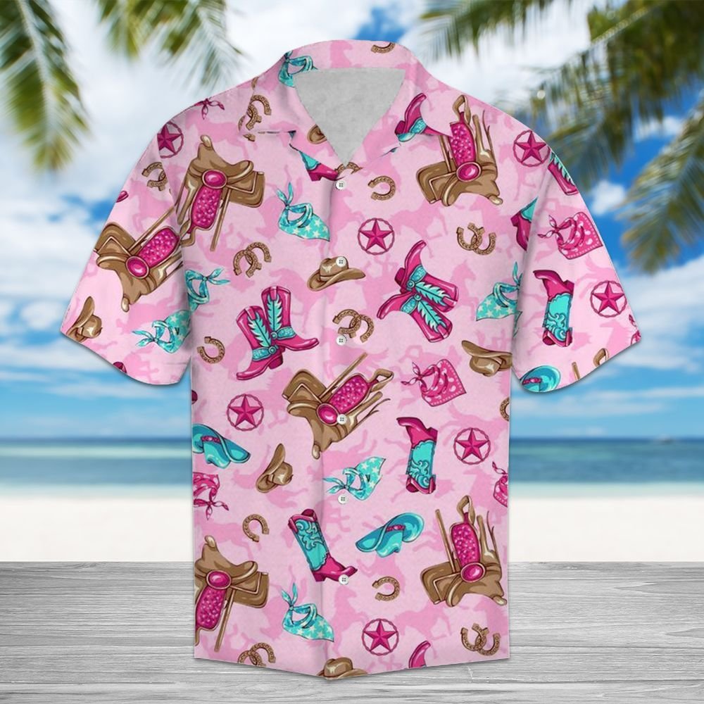 Cow Girl Hawaiian Shirt, Hwaiian For Gift