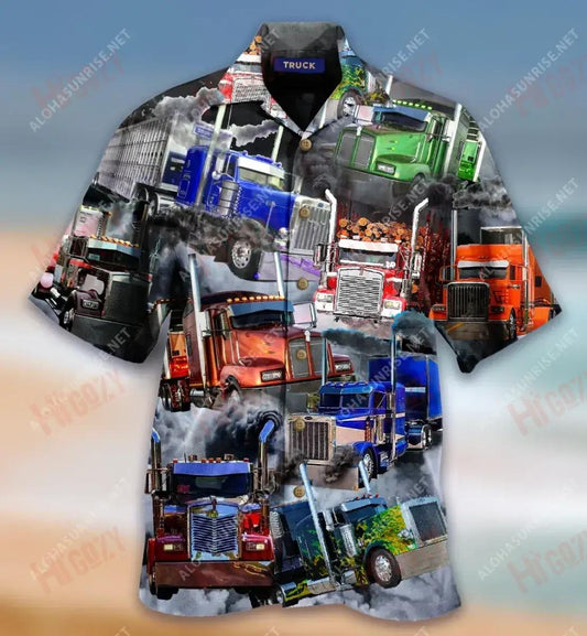 Ábhair Smoke Dubh Unisex Léine Haváís Caitheamh aimsire Muinchille Gearr Oirbheartaíochta Léine Haváís Patrún Léine Haváís, Bronntanais Léine haváíais, Bronntanas Nollag