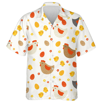 Cearc Chodladh Agus Leanbh Sicín Shona Le Léine Haváí Uibheacha, Bronntanas Léine Haváíais, Bronntanas Nollag