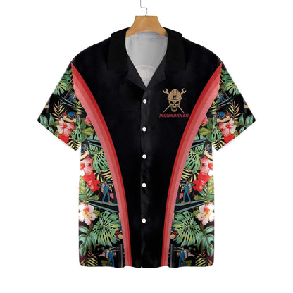 Ironworker Tropical Flower Forest Design Hawaiian Shirt, Hawaiian For Gift