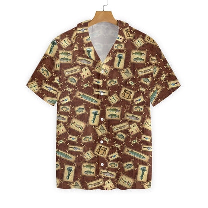 Fishing Tool Collection Complex Design Hawaiian Shirt,Hawaiian Shirt Gift, Christmas Gift