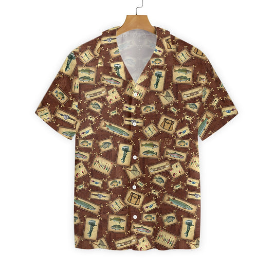 Fishing Tool Collection Complex Design Hawaiian Shirt,Hawaiian Shirt Gift, Christmas Gift