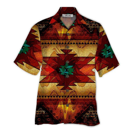 Native American Fantasy On Fire Ornamental Hawaiian Shirt,Hawaiian Shirt Gift, Christmas Gift