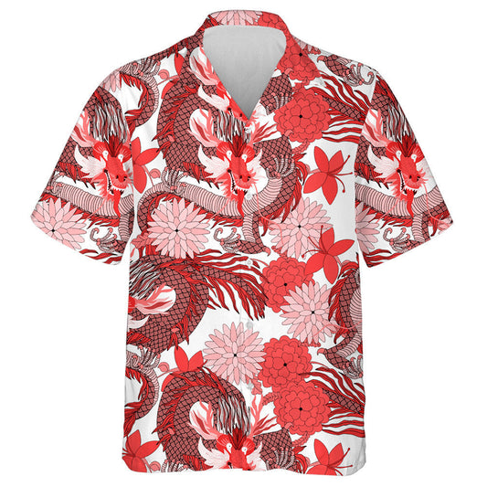 Fan agus Bláthanna Dragon Fantasy Sínis Léine Haváís, Bronntanas Léine Haváise, Bronntanas Nollag