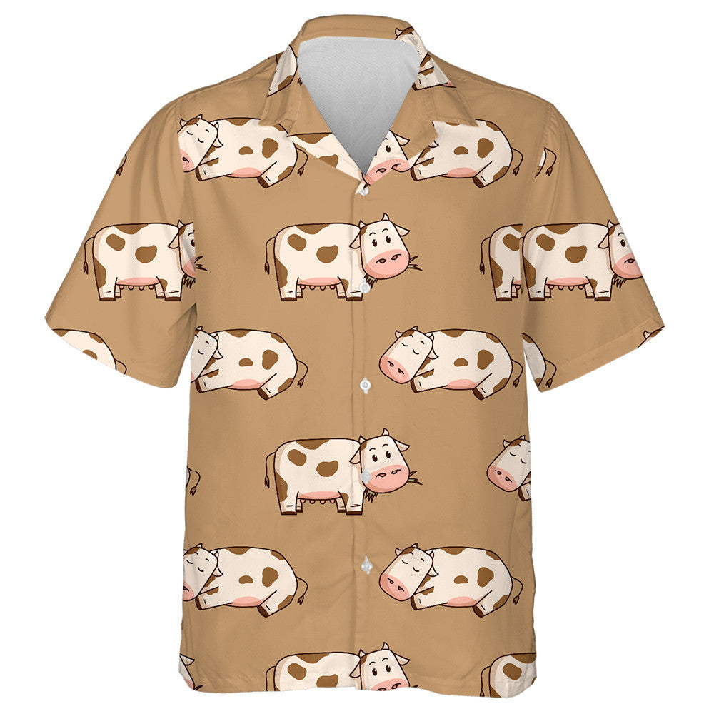 Let's Drink Milk Cow And Milk Bucket Hawaiian Shirt, Hawaiian Shirt Gift, Christmas Gift